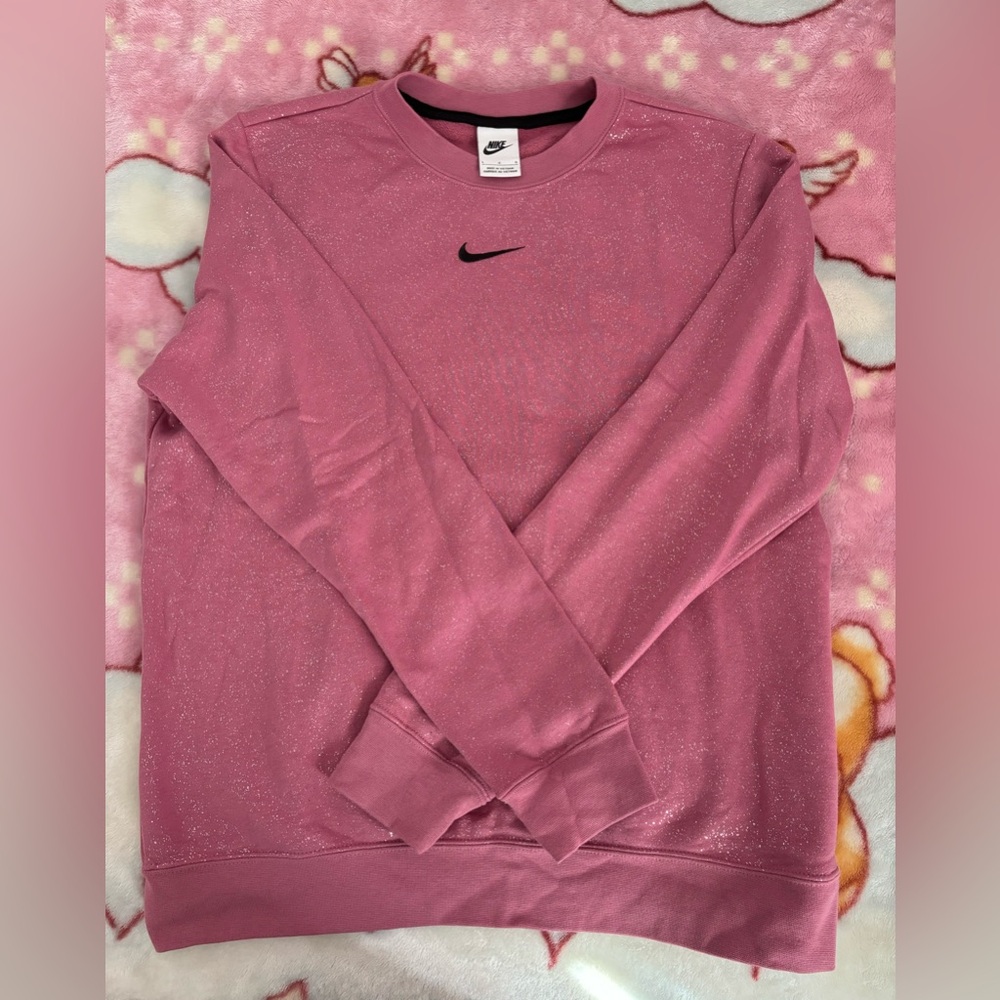 Nike glitter pink sweatshirt